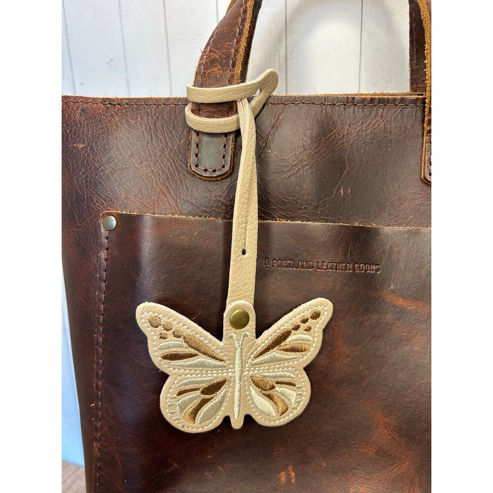 OATMILK Portland Leather Butterfly Charm Oat Milk Butterfly Monarca Charm NEW!